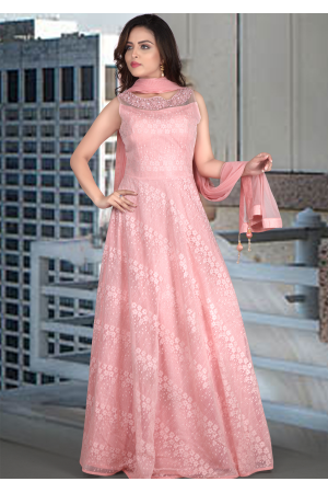 Pink Color Designer Gown